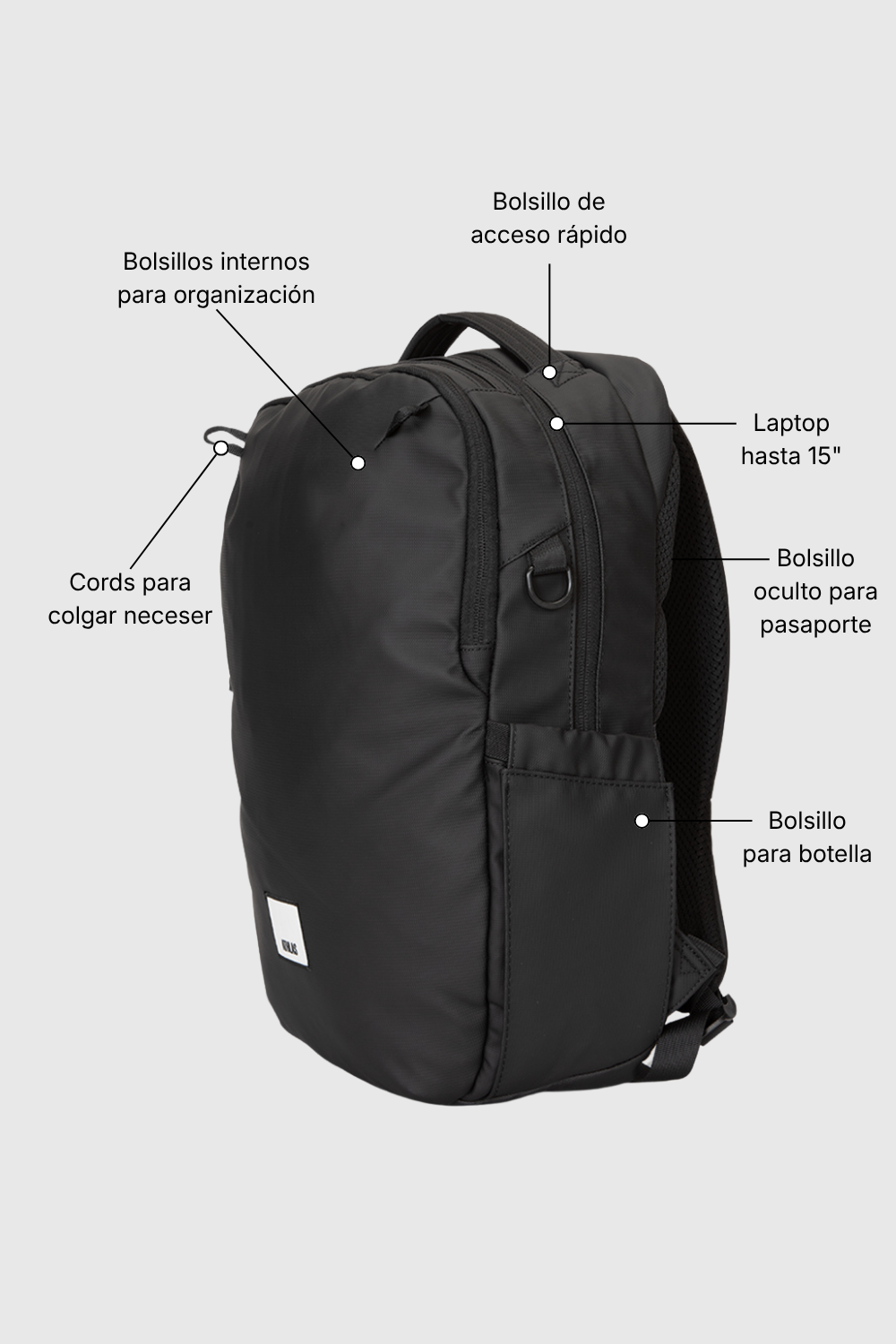 Mochila Petra Negro 20 L