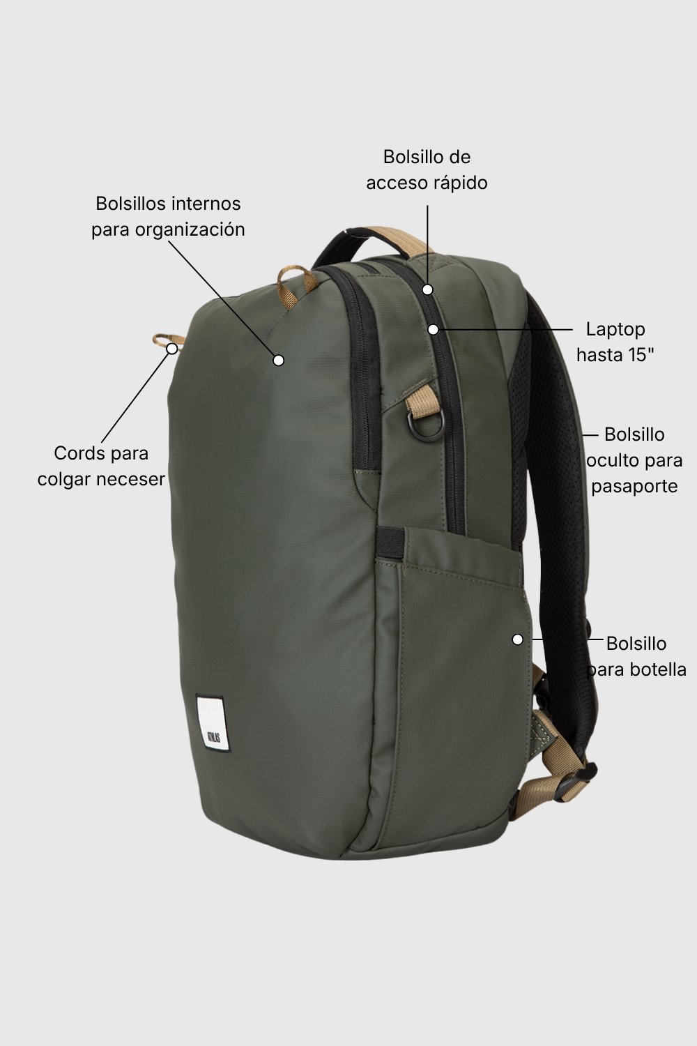 Mochila Petra Oliva 20 L