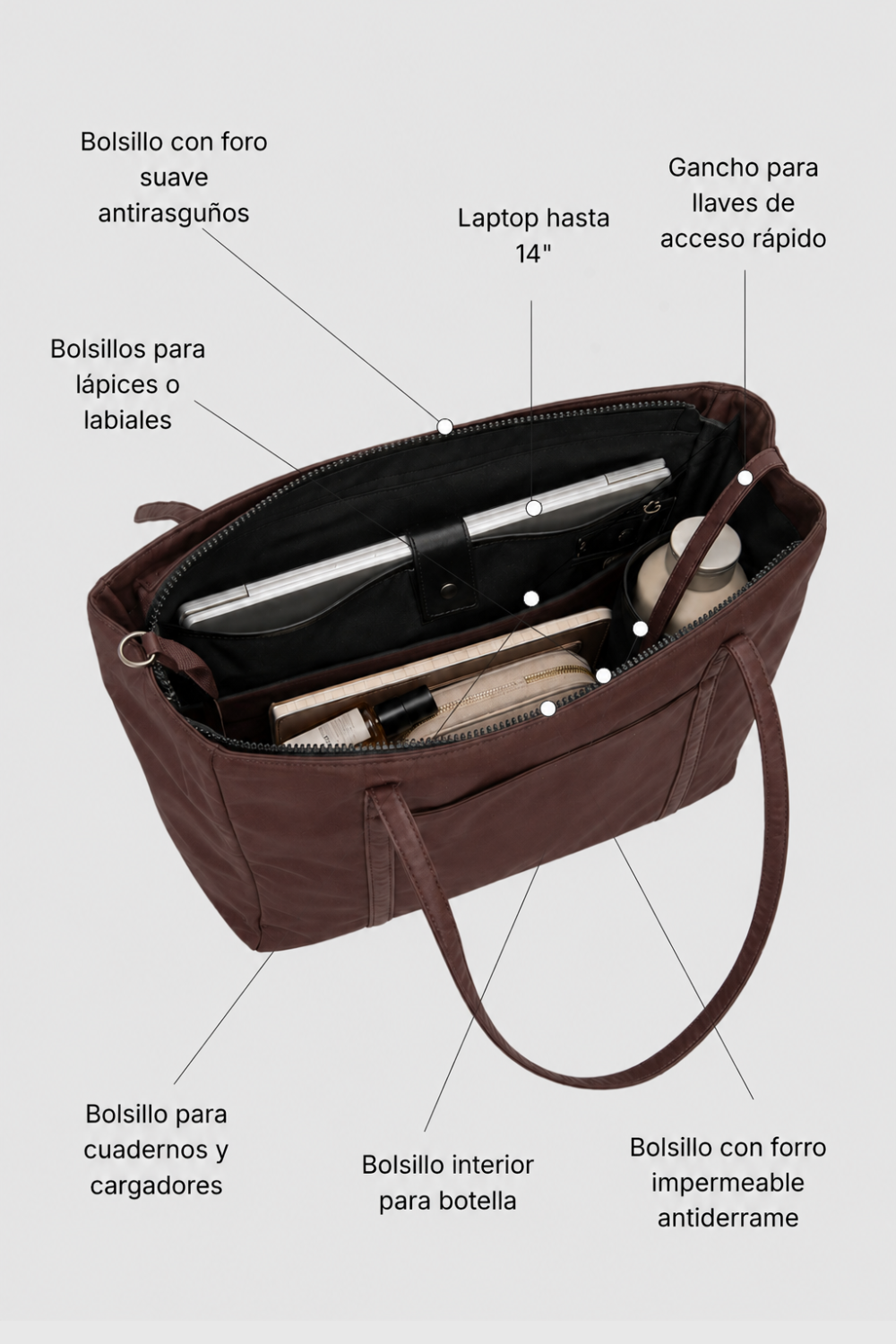 Bolso Roma Burdeo