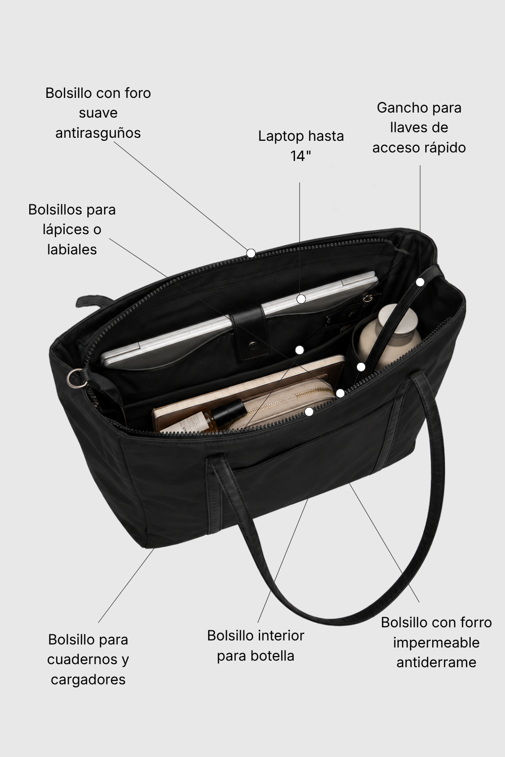 Bolso Roma Negro